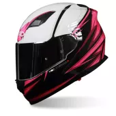 Kask motocyklowy XRC Merchi R czarno/różowo/biały