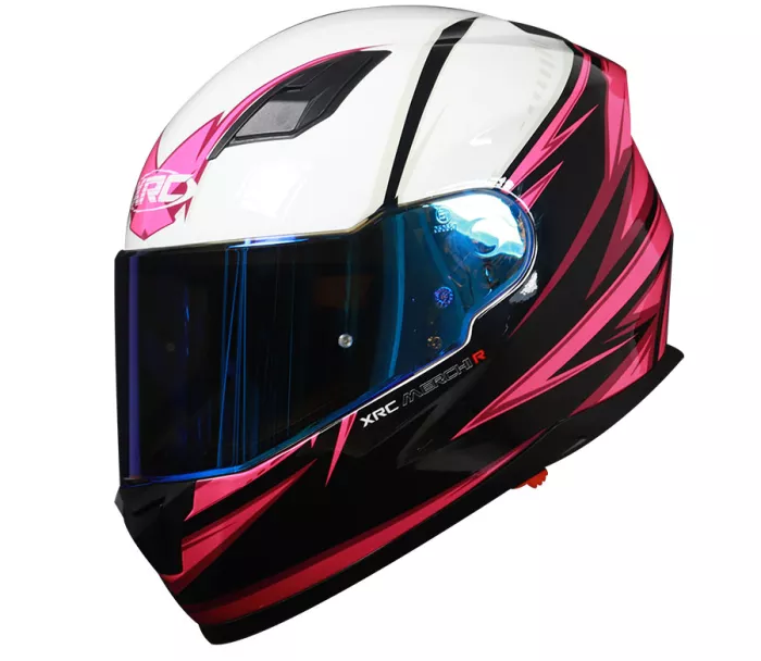 Kask motocyklowy XRC Merchi R czarno/różowo/biały