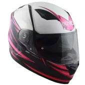 Kask motocyklowy XRC Merchi R czarno/różowo/biały