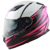 Kask motocyklowy XRC Merchi R czarno/różowo/biały