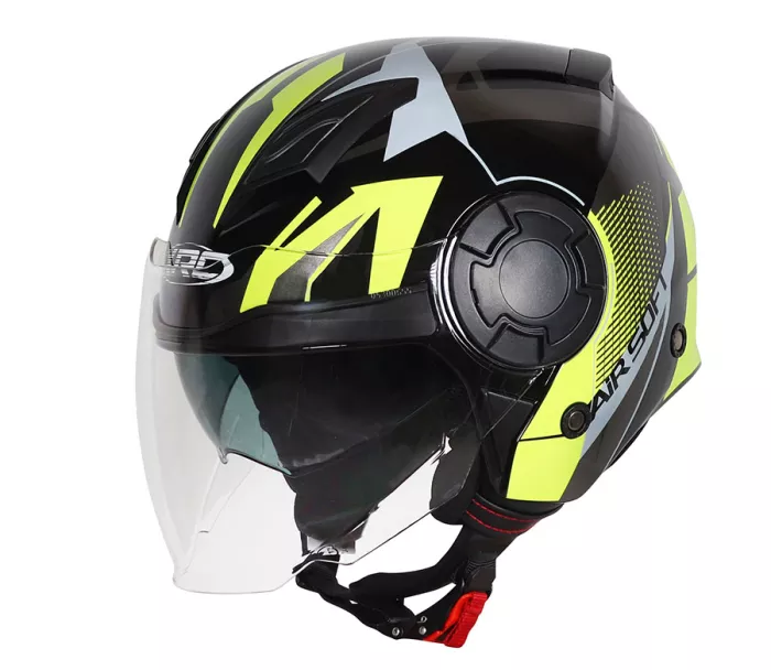 Kask motocyklowy XRC Metric 2.0 czarny/fluo