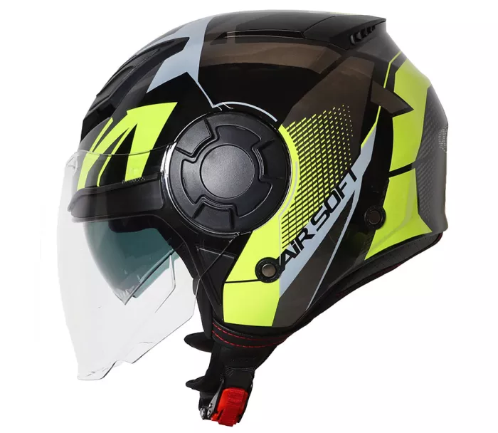 Kask motocyklowy XRC Metric 2.0 czarny/fluo