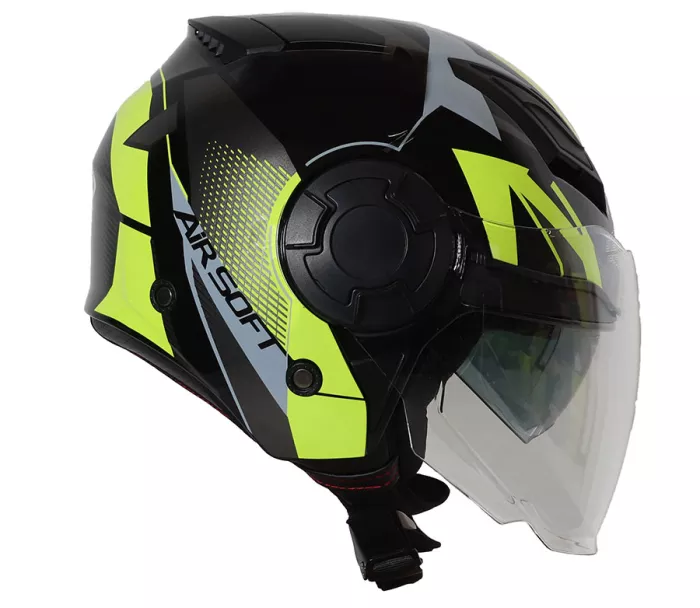 Kask motocyklowy XRC Metric 2.0 czarny/fluo