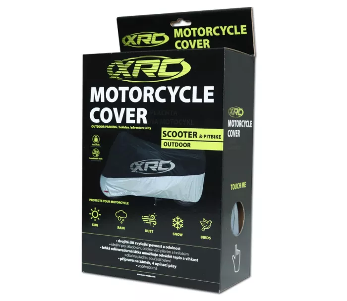 Plandeka do motocykli XRC Outdoor Scooter / Pitbike szary / srebrny rozmiar S