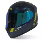 Kask motocyklowy XRC Pure GP 6 niebieski/żółty fluo