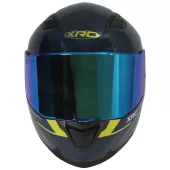 Kask motocyklowy XRC Pure GP 6 niebieski/żółty fluo