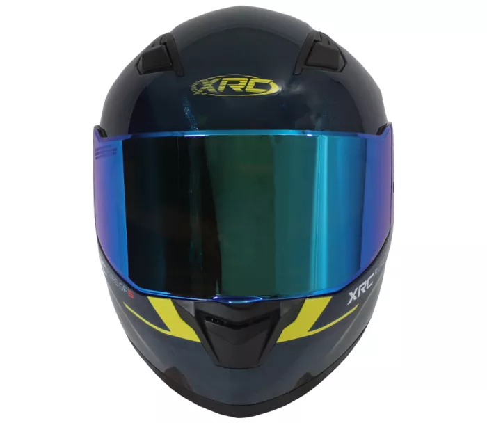 Kask motocyklowy XRC Pure GP 6 niebieski/żółty fluo