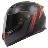 Kask motocyklowy XRC Pure GP 6 matowy czarno/czerwony