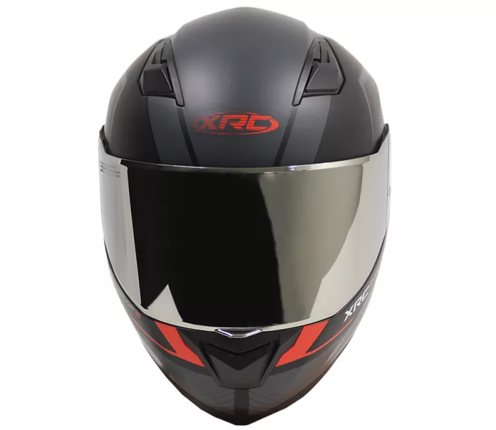 Kask motocyklowy XRC Pure GP 6 matowy czarno/czerwony