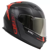 Kask motocyklowy XRC Pure GP 6 matowy czarno/czerwony