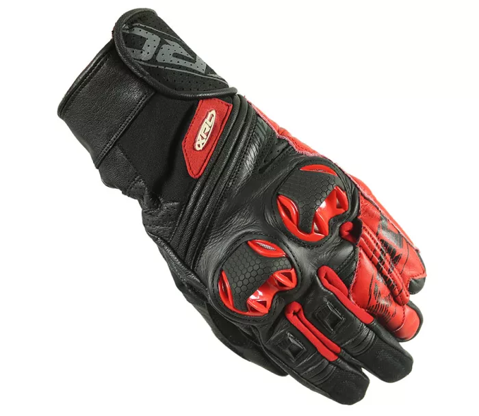 Rękawice motocyklowe XRC RUN 1/2 BLK / BLK / RED