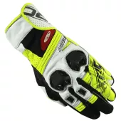 Rękawice motocyklowe XRC RUN 1/2 WHT / FLUO / BLK