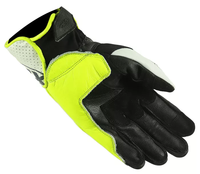 Rękawice motocyklowe XRC RUN 1/2 WHT / FLUO / BLK