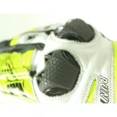 Rękawice motocyklowe XRC RUN 1/2 WHT / FLUO / BLK