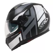 Kask motocyklowy XRC Silverstone matowy czarny/szary/biały