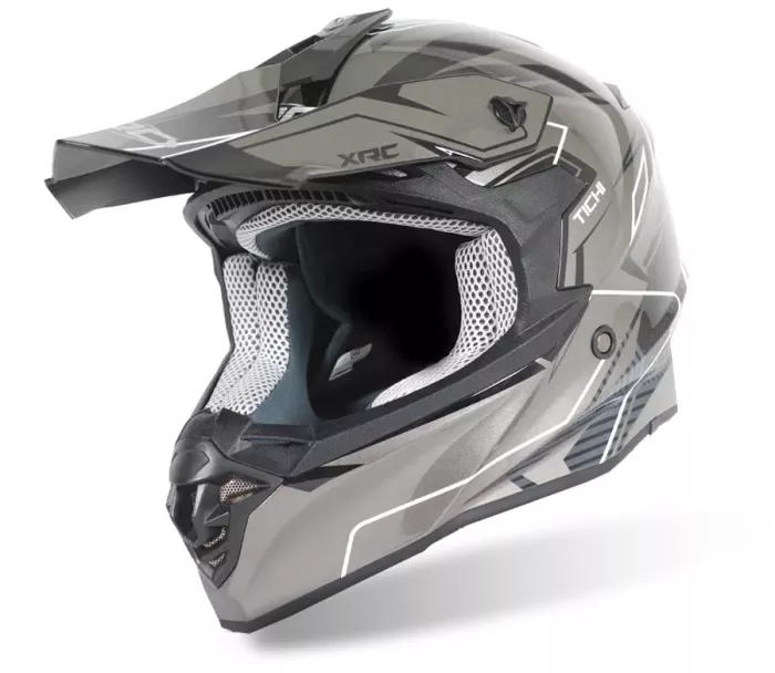 Kask motocrossowy XRC MX Tichi czarno-szary