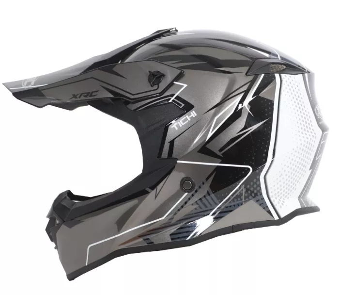 Kask motocrossowy XRC MX Tichi czarno-szary