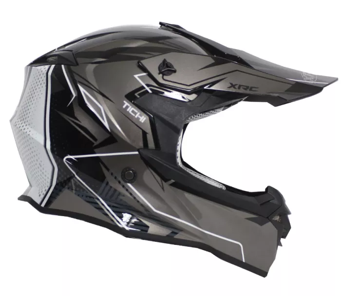 Kask motocrossowy XRC MX Tichi czarno-szary