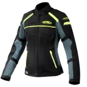 Damska kurtka motocyklowa XRC Totter WTP blk / szara / fluo