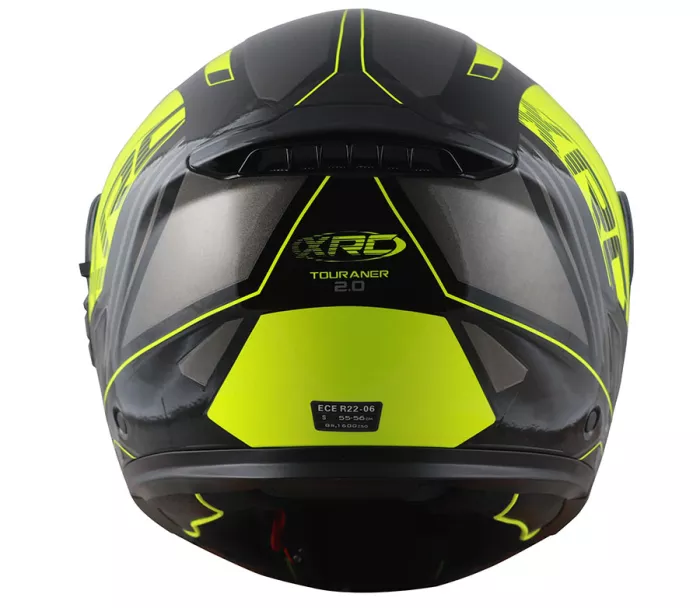 Kask motocyklowy XRC Touraner 2.0 czarny / fluo