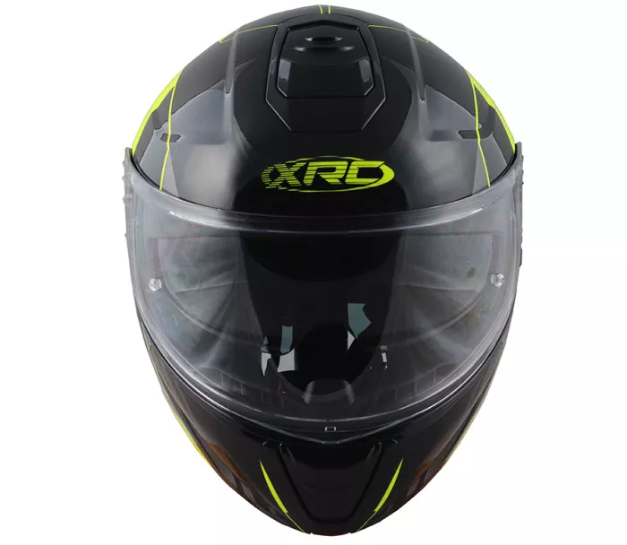 Kask motocyklowy XRC Touraner 2.0 czarny / fluo