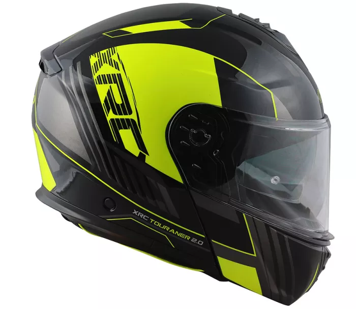 Kask motocyklowy XRC Touraner 2.0 czarny / fluo