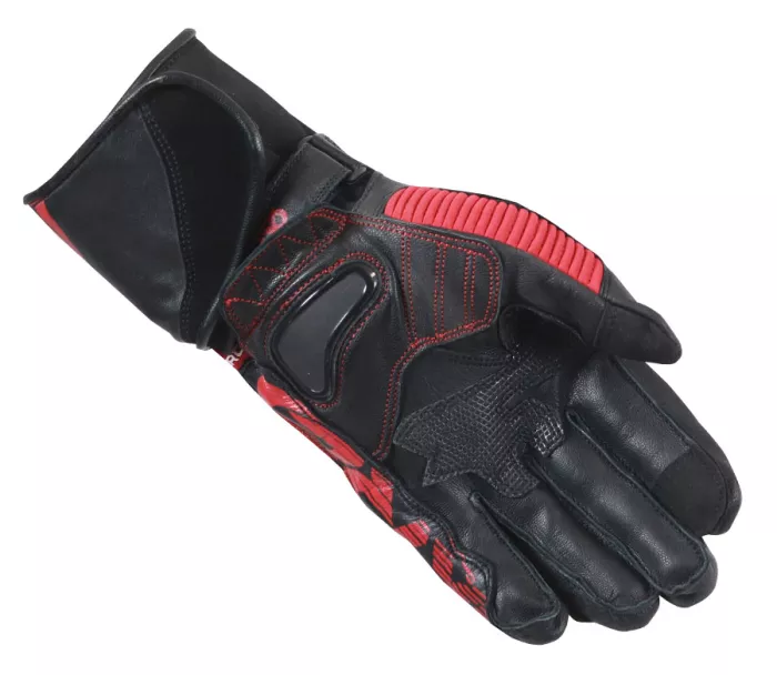 Rękawice motocyklowe XRC TUMP GT7 BLK/RED/FLUO męskie rękawiczki