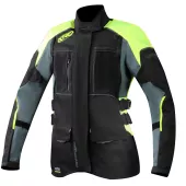 Damska kurtka motocyklowa XRC Winkle WTP blk / szara / fluo