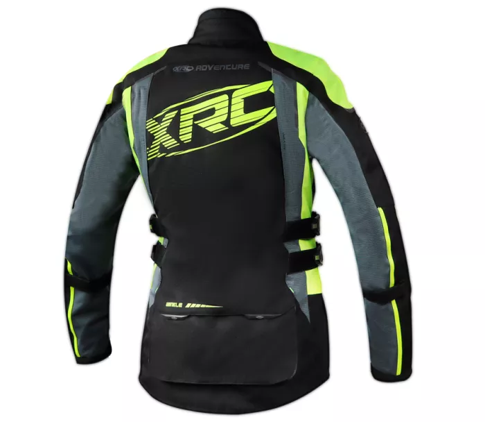 Damska kurtka motocyklowa XRC Winkle WTP blk / szara / fluo