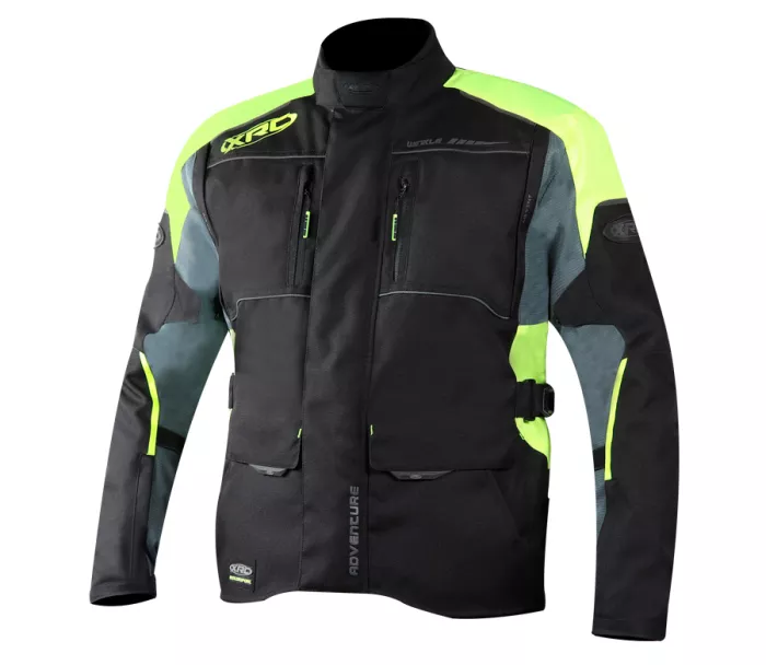 Kurtka motocyklowa XRC Winkle WTP blk / szara / fluo