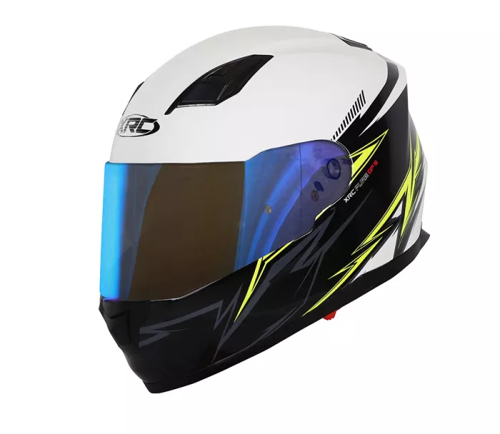 Kask motocyklowy XRC Pure GP 5 czarny / biały / fluo