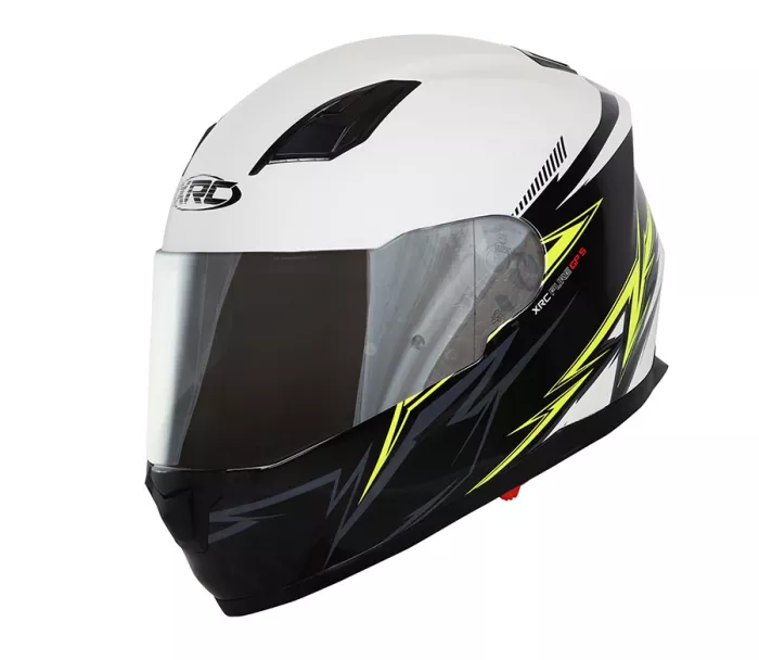 Kask motocyklowy XRC Pure GP 5 czarny / biały / fluo