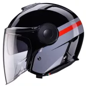 Otwórz kask Caberg Soho Zephyr black/grey/red