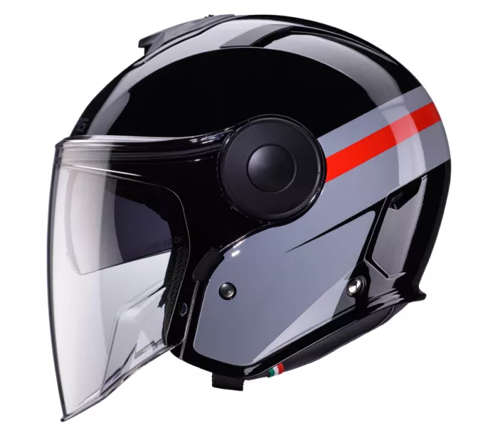 Otwórz kask Caberg Soho Zephyr black/grey/red