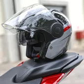 Otwórz kask Caberg Soho Zephyr black/grey/red