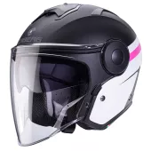 Otwórz kask Caberg Soho Zephyr matt black/white/fuchsia