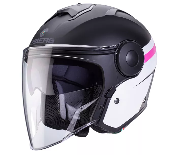 Otwórz kask Caberg Soho Zephyr matt black/white/fuchsia