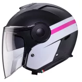 Otwórz kask Caberg Soho Zephyr matt black/white/fuchsia