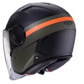 Otwórz kask Caberg Soho Zephyr matt black/military green/orange