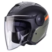 Otwórz kask Caberg Soho Zephyr matt black/military green/orange